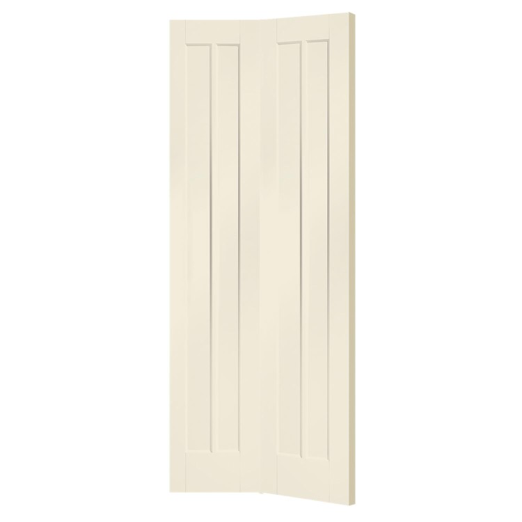 Worcester Internal White Primed Bi-Fold Door - White Primed, 1981 x 686 x 35 mm