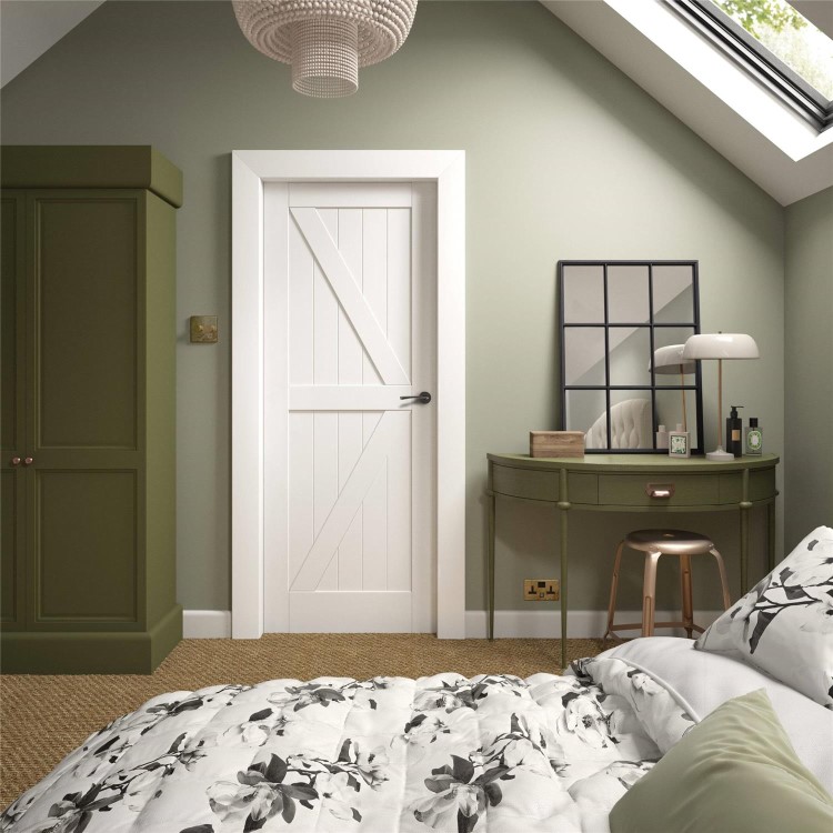 Internal White Primed Cottage - White Primed, 1981 x 762 x 35 mm