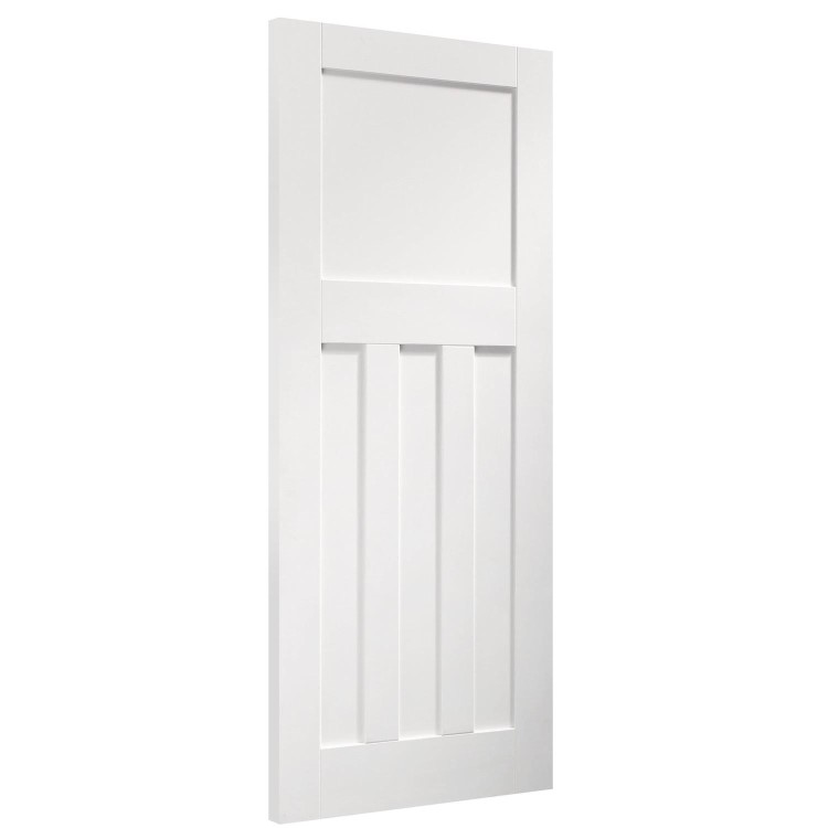 Internal White Primed 1930s 4-Panel FD30 Fire Door - 1981 x 762 x 44mm - DX - XL Joinery