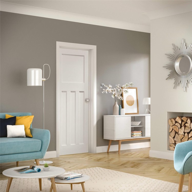 Internal White Primed 1930s 4-Panel Door - 1981 x 838 x 35mm - DX - XL Joinery