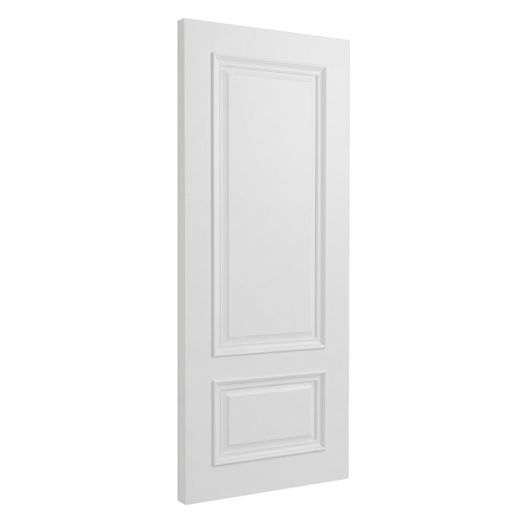 Internal White Primed 2-Panel Door with Raised Mouldings - 1981 x 838 x 35mm - Nelson - XL Joinery