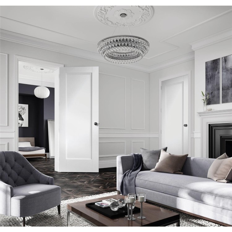 Internal White Primed One-Panel Door - 1981 x 762 x 35mm - Pattern 10 - XL Joinery