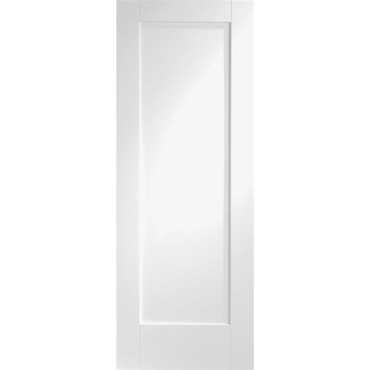 Internal White Primed One-Panel FD30 Fire Door - 2040 x 626 x 44mm - Pattern 10 - XL Joinery