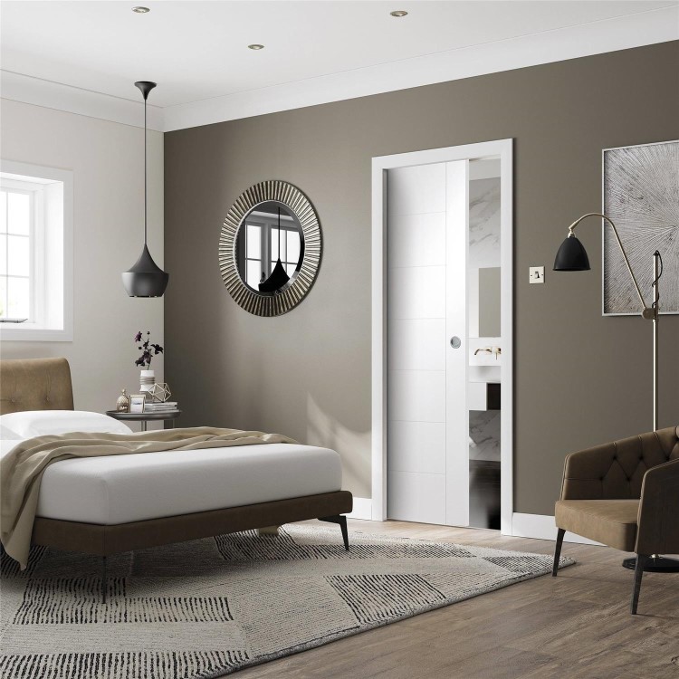 Palermo Internal White Primed Door - 1981 x 533 x 35 mm, White Primed