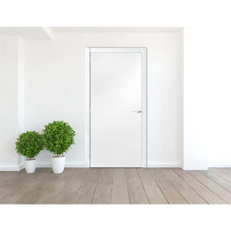 Internal White Primed Door - 2040 x 726 x 40mm - Palermo - XL Joinery
