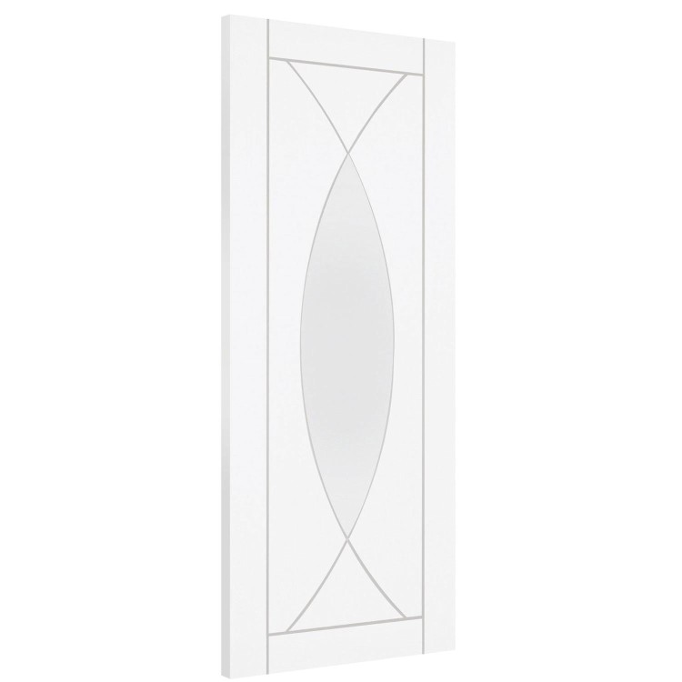 Internal White Primed Pesaro Fire Door - White Primed, 1981 x 838 x 44 mm