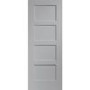 Shaker 4 Panel Internal White Primed Door - White Primed, 1981 x 457 x 35 mm
