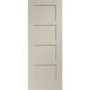 Shaker 4 Panel Internal White Primed Door - White Primed, 1981 x 457 x 35 mm