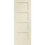 Shaker 4 Panel Internal White Primed Door - White Primed, 1981 x 686 x 35 mm