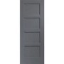 Shaker 4 Panel Internal White Primed Door - White Primed, 1981 x 762 x 35 mm