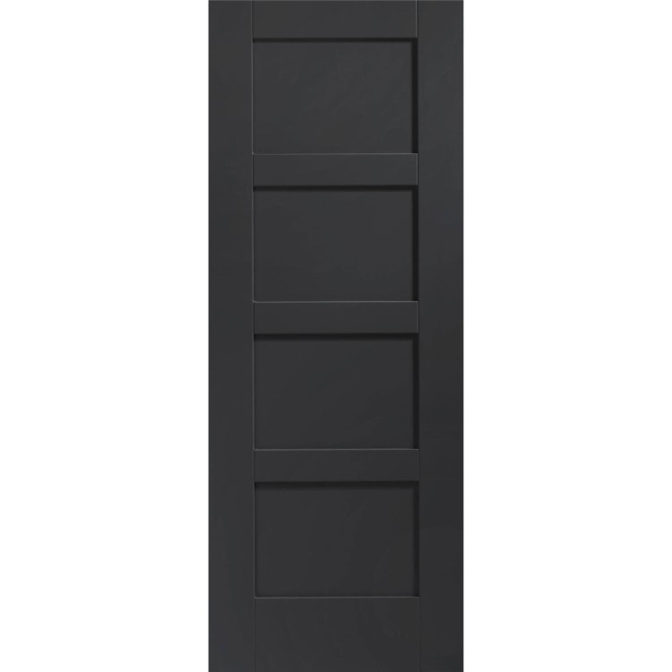 Shaker 4 Panel Internal White Primed Door - White Primed, 1981 x 762 x 35 mm