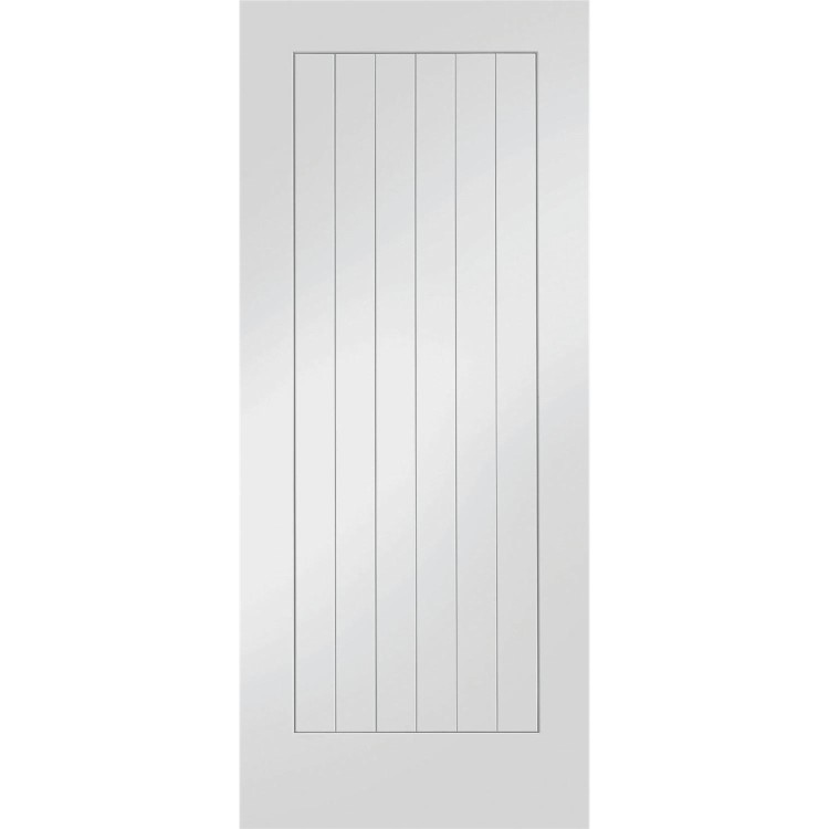 Internal White Primed Suffolk Fire Door - 1981 x 762 x 44 mm, White Primed