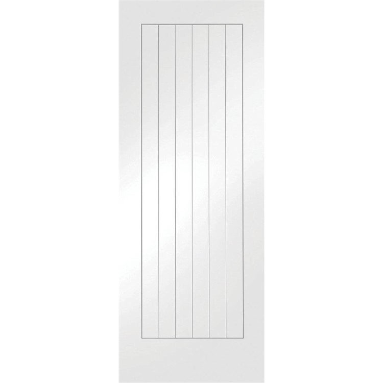Internal White Primed Cottage FD30 Fire Door - 2040 x 726 x 44mm - Suffolk - XL Joinery