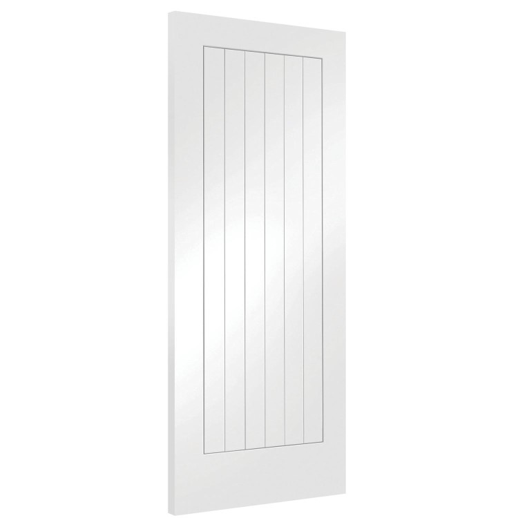 Internal White Primed Cottage FD30 Fire Door - 2040 x 826 x 44mm - Suffolk - XL Joinery
