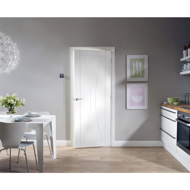 Internal White Primed FD30 Fire Door - 1981 x 686 x 44mm - Verona - XL Joinery