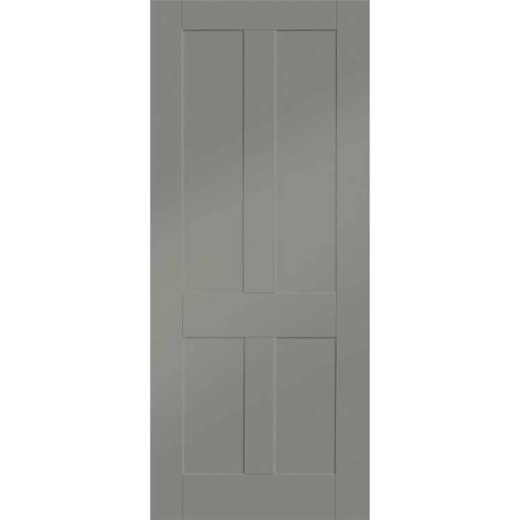Internal White Primed Victorian Shaker - White Primed, 1981 x 610 x 35 mm