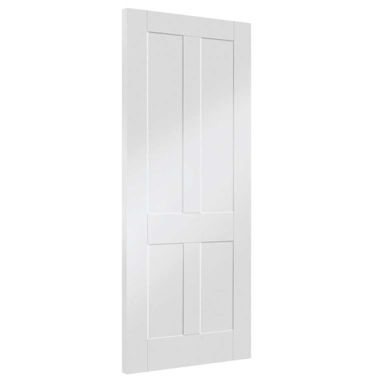 Internal White Primed Victorian 4-Panel Shaker Door - 1981 x 686 x 35mm - Victoria - XL Joinery
