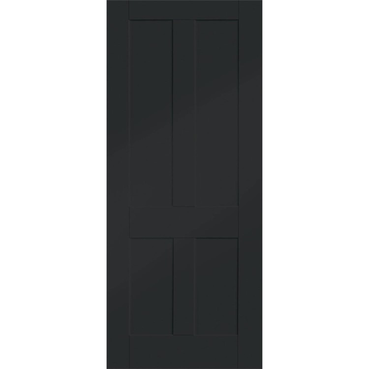 Victorian Shaker Internal White Primed Fire Door - 1981 x 762 x 44 mm, White Primed