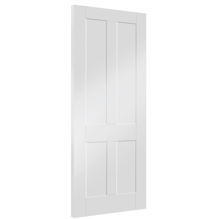Victorian Shaker Internal White Primed Fire Door - 1981 x 762 x 44 mm, White Primed