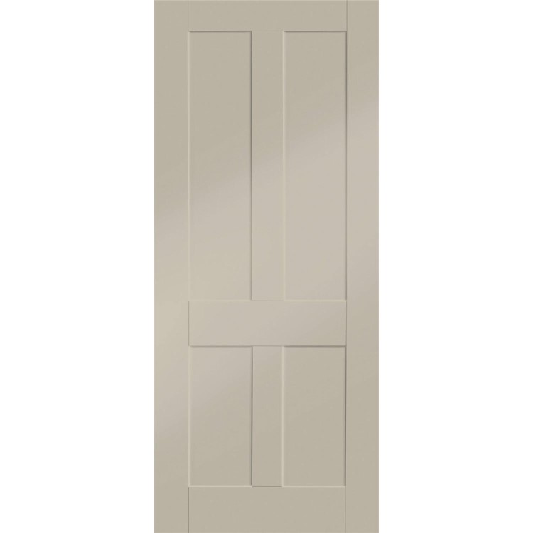 Victorian Shaker Internal White Primed Fire Door - 1981 x 762 x 44 mm, White Primed