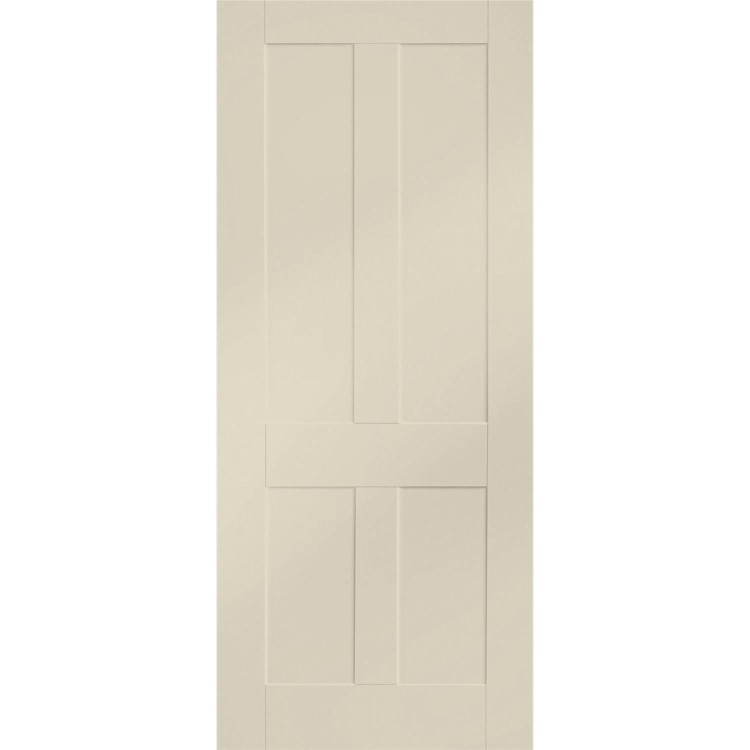 Victorian Shaker Internal White Primed Fire Door - 1981 x 762 x 44 mm, White Primed