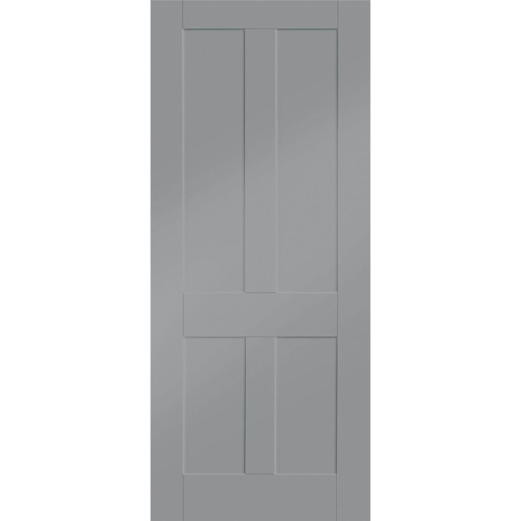 Victorian Shaker Internal White Primed Fire Door - 1981 x 762 x 44 mm, White Primed