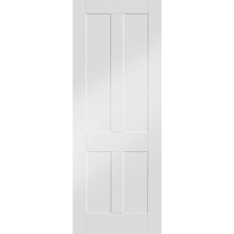 Internal White Primed Victorian 4-Panel Shaker Door - 1981 x 762 x 35mm - Victoria - XL Joinery