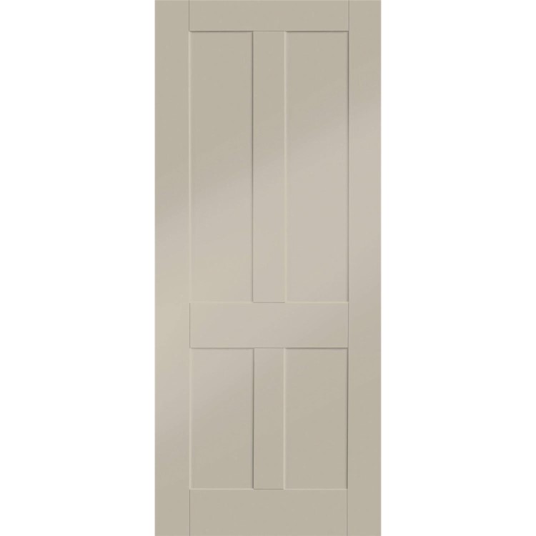 Internal White Primed Victorian Shaker - White Primed, 1981 x 762 x 35 mm