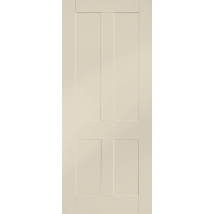 Internal White Primed Victorian Shaker - White Primed, 1981 x 762 x 35 mm