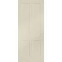 Internal White Primed Victorian Shaker - White Primed, 2040 x 726 x 40 mm