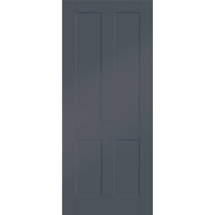 Internal White Primed Victorian Shaker - White Primed, 2040 x 726 x 40 mm