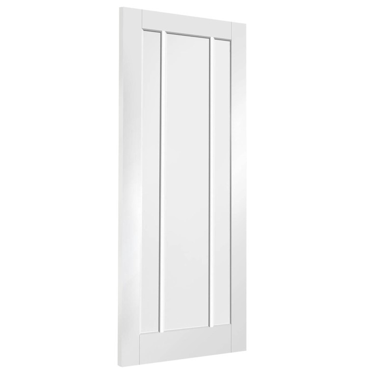 Internal White Primed 3-Panel Door - 2040 x 626 x 40mm - Worcester - XL Joinery