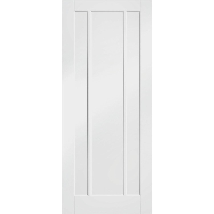 Internal White Primed Worcester Fire Door - White Primed, 2040 x 926 x 44 mm