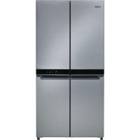 Whirlpool WQ9B1L W Collection Four Door American Fridge Freezer - Stainless Steel Look