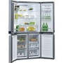 Whirlpool WQ9B1L W Collection Four Door American Fridge Freezer - Stainless Steel Look
