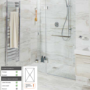 GRADE A1 - 1600x900mm Wet Room Tile-Ready Shower Tray Former 30mm with Square Centre Drain – Live Your Colour