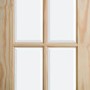 Internal Pine Traditional Glazed Rebated French Doors with Clear Glass  - Unfinished - 1981 x 1168 x 34mm - Newland Essential - XL Joinery