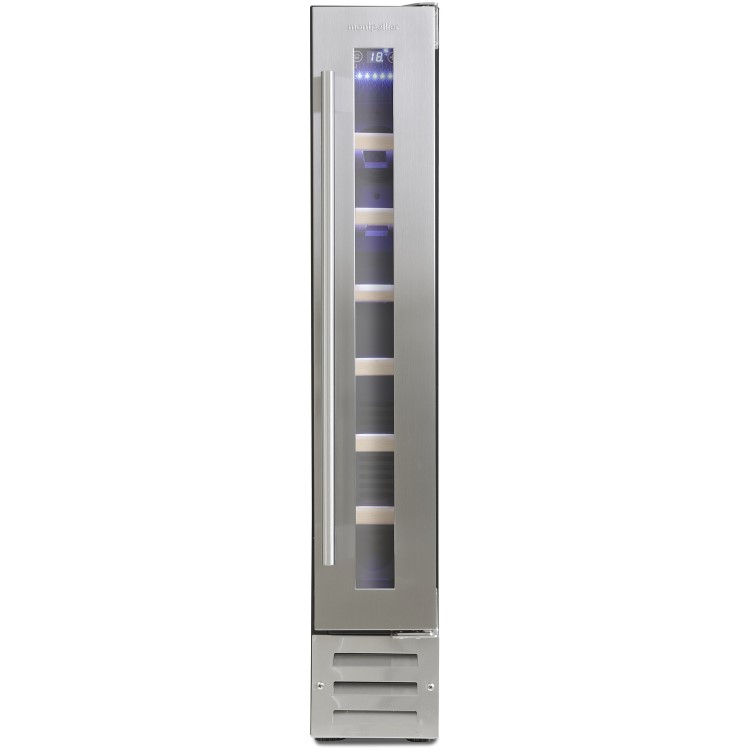 Montpellier WS7SDX 7 Bottle Wine Cooler - Stainless Steel