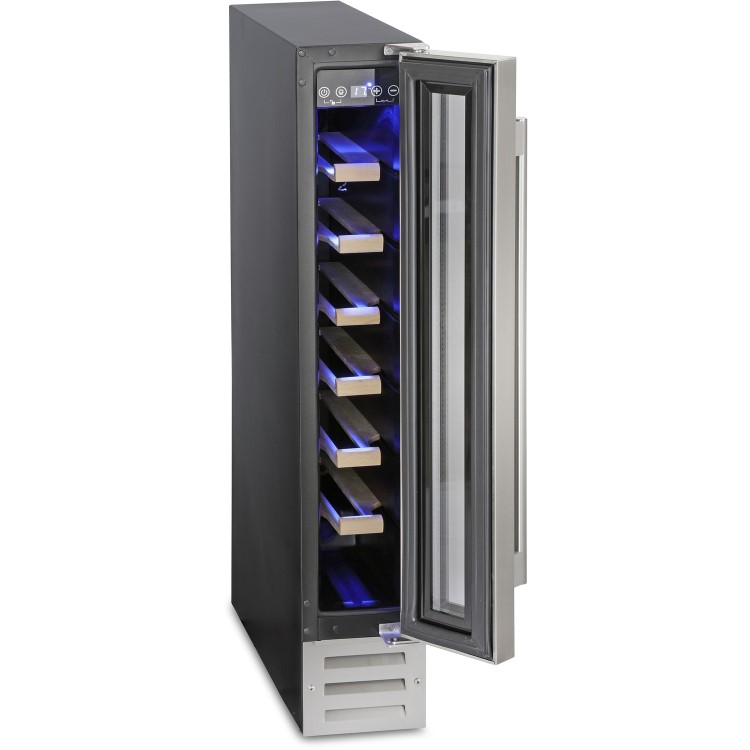 Montpellier WS7SDX 7 Bottle Wine Cooler - Stainless Steel