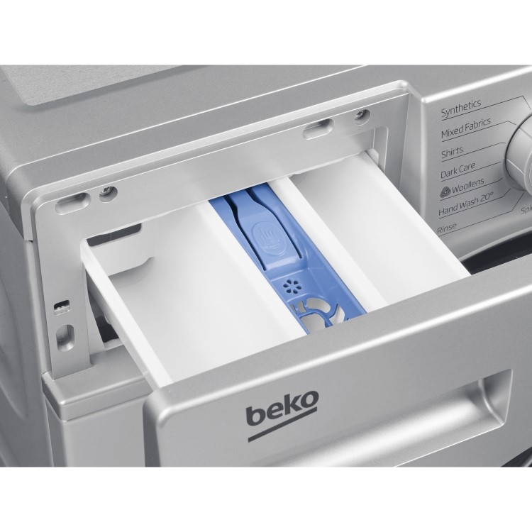 Beko WS832425S 8kg 1300rpm Freestanding Washing Machine - Silver