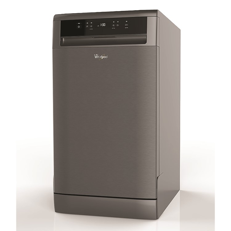 Whirlpool WSFE2B19X 10 Place Slimline Freestanding Dishwasher - Stainless Steel