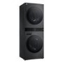 LG WashTower 12kg Wash 10kg Dry 1400rpm Stacked Washer Dryer - Black
