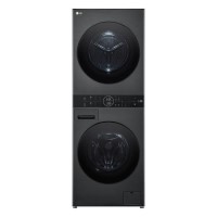 LG WashTower 12kg Wash 10kg Dry 1400rpm Stacked Washer Dryer - Black