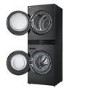 LG WashTower 12kg Wash 10kg Dry 1400rpm Stacked Washer Dryer - Black