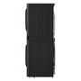 LG WashTower 12kg Wash 10kg Dry 1400rpm Stacked Washer Dryer - Black