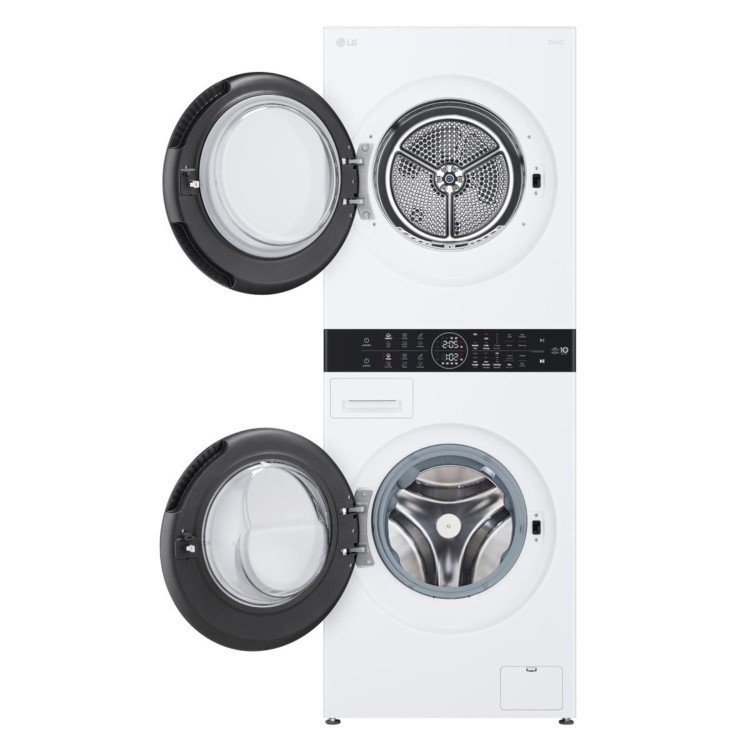 LG WashTower 12kg Wash 10kg Dry 1400rpm Stacked Washer Dryer - White