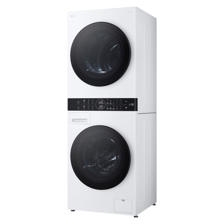 LG WashTower 12kg Wash 10kg Dry 1400rpm Stacked Washer Dryer - White