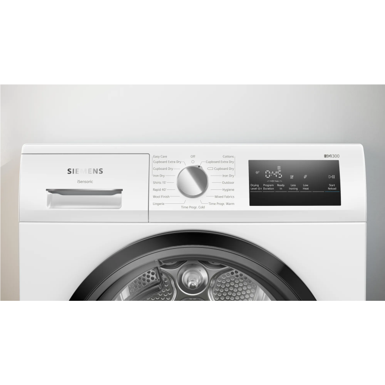 Siemens iQ300 8kg Condenser Tumble Dryer - White
