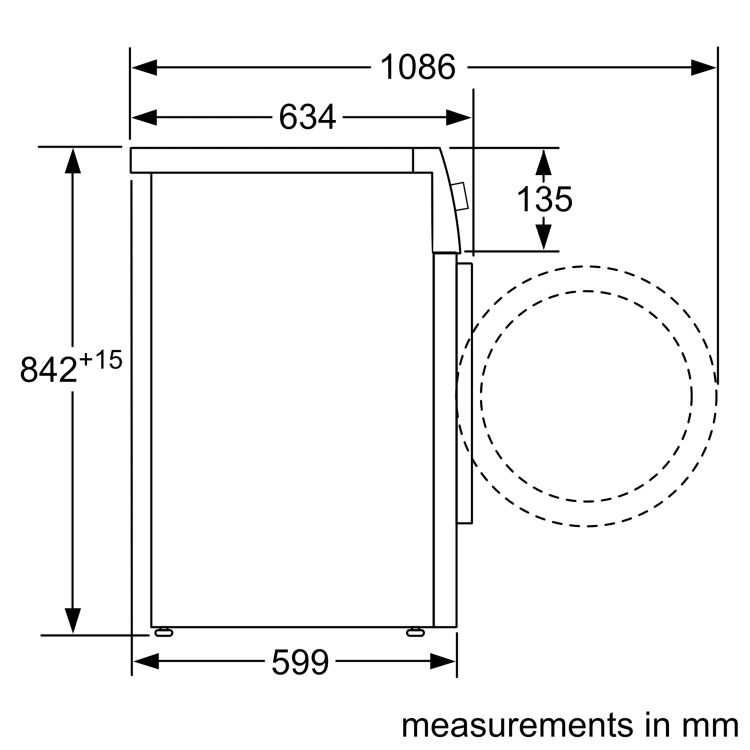 Siemens iQ700 WiFi-Connected 9kg Heat Pump Tumble Dryer - White