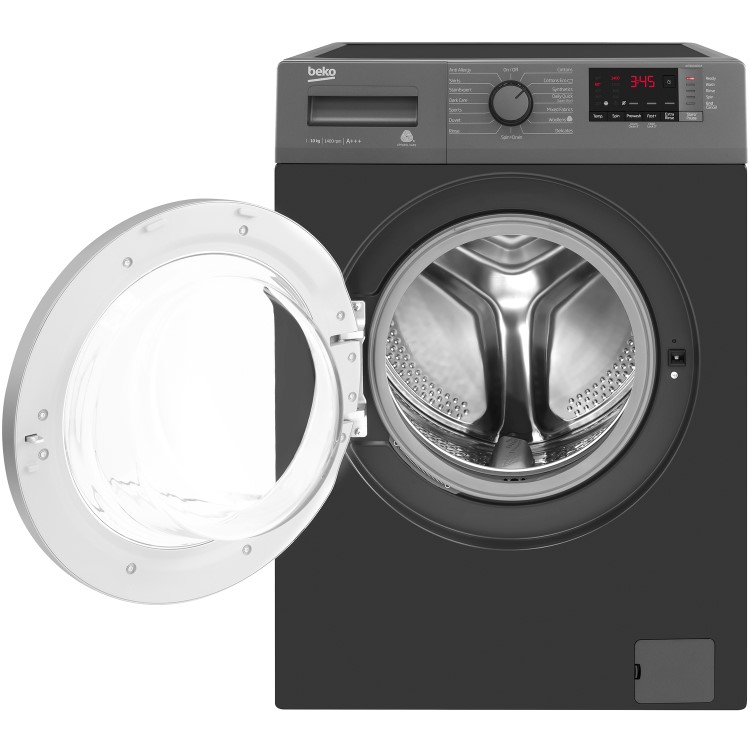 Beko WTB1041R2 10kg 1400rpm Freestanding Washing Machine - Anthracite